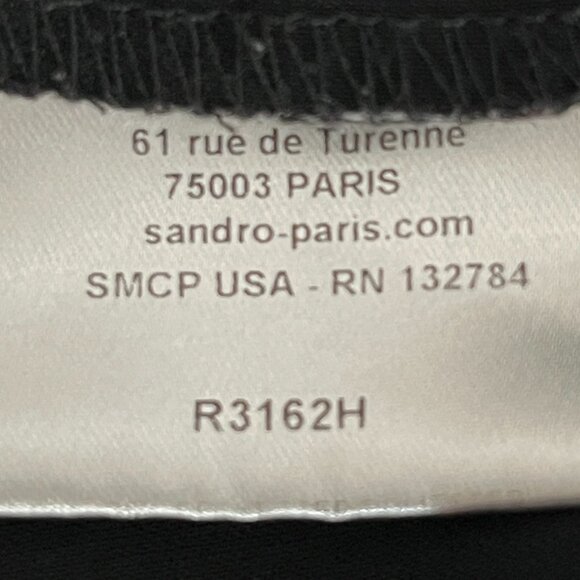 Sandro Paris Black Lace Sheath Dress Elegant Cocktail Size 2 Holiday Dress - Picture 9 of 10